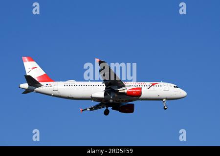 Flugzeug Austrian Airlines, Airbus A320-200, OE-LBR Stockfoto