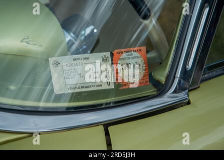 1957 Plymouth Belvedere „Full Size“ klassischer amerikanischer Familienwagen Stockfoto