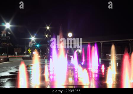 Rose District Brunnen, Broken Arrow, Oklahoma Stockfoto