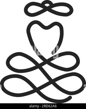 Vorlage für Bekleidungslogo. Symbol Illustration Markenidentität. Isolierte und flache Darstellung. Vektorgrafik Stock Vektor