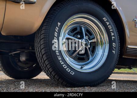 1965 Ford Mustang 289 amerikanische Oldtimer der ersten Generation Stockfoto