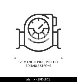Lineares Druckmanometer-Symbol Stock Vektor