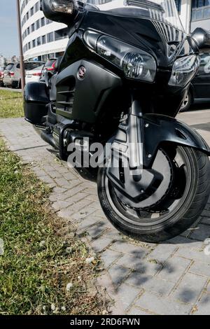 Minsk, Belarus, Juli 2023 - Tourist Motorcycle Honda F6B. Klassisches Fahrrad der Luxusklasse Stockfoto