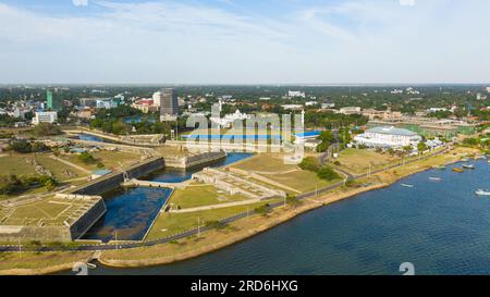 Jaffna Fort, das 1618 von den Portugiesen erbaut wurde. Sri Lanka. Stockfoto