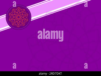 Eleganter Hintergrund Mit Mandala- Und Abstrakten Formen Stock Vektor