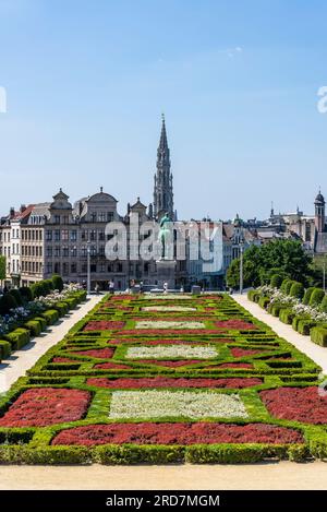 Mont des Arts, Hill of Arts, ein städtischer Komplex und historische Stätte rund um einen öffentlichen Garten., Brüssel, Belgien Stockfoto