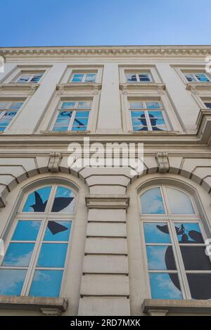 Hôtel du Lotto, Heimat des Magritte-Museums, Brüssel, Belgien Stockfoto