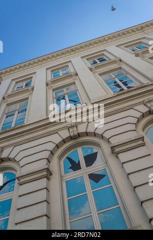 Hôtel du Lotto, Heimat des Magritte-Museums, Brüssel, Belgien Stockfoto