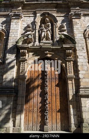 Barockfassade von St. Annakapel, Kapelle St. Anna, Brüssel, Belgien Stockfoto