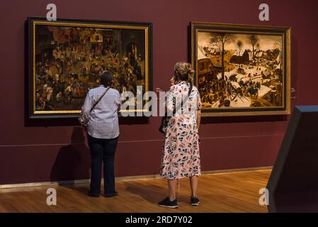 Pieter Bruegel die Gemälde der Ältesten, das Museum der Alten Meister, die Königlichen Museen der Schönen Künste Belgiens, Brüssel, Belgien Stockfoto