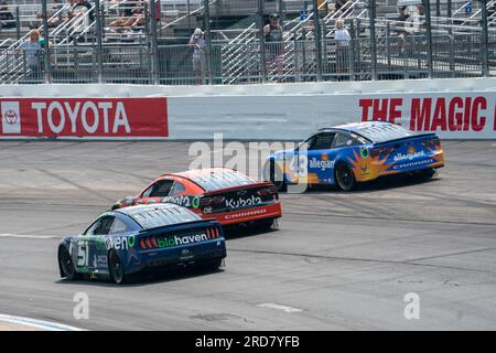 Loudon, NH, USA. 17. Juli 2023. NASCAR-Cup-Fahrer Cole Custer (51) rennt auf dem New Hampshire Motor Speedway in Loudon NH um die Position der Crayon 301. (Kreditbild: © Walter G. Arce Sr./ZUMA Press Wire) NUR REDAKTIONELLE VERWENDUNG! Nicht für den kommerziellen GEBRAUCH! Stockfoto