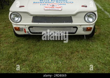 Hillman Imp Rallye-Wagen. Rochdale Classic Car Show 2023. Stockfoto