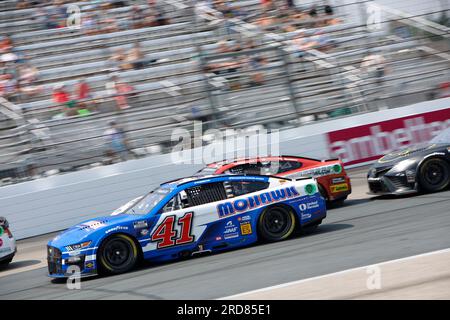 Loudon, NH, USA. 17. Juli 2023. NASCAR-Cup-Fahrer, Ryan Preece (41) rennt um die Crayon 301 auf dem New Hampshire Motor Speedway in Loudon NH. (Kreditbild: © Walter G. Arce Sr./ZUMA Press Wire) NUR REDAKTIONELLE VERWENDUNG! Nicht für den kommerziellen GEBRAUCH! Stockfoto