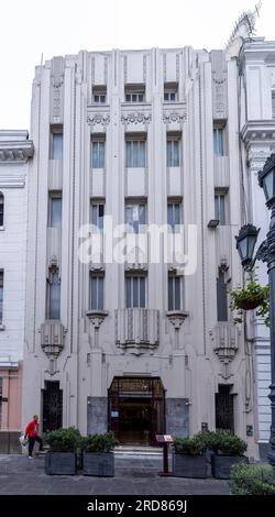 Edificio Santa Rosa, Art déco-Gebäude in der Nähe der Plaza Mayor, Lima, Peru Stockfoto