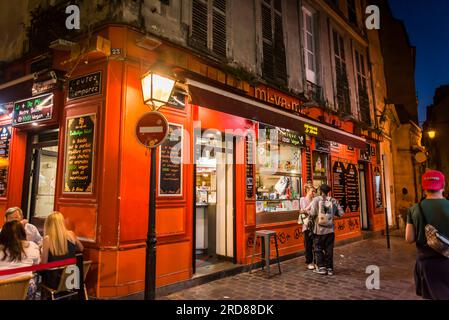 Falafel Restaurant, Le Marais Neighborhood, Paris, Frankreich Stockfoto