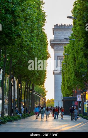 Arc De Triomphe, Paris, Frankreich, Europa Stockfoto