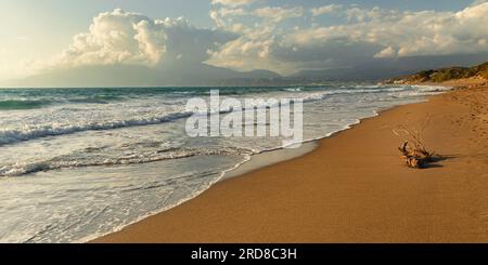 Komo Beach in der Nähe von Matala, Iraklion, Kreta, Griechenland, Europa Stockfoto