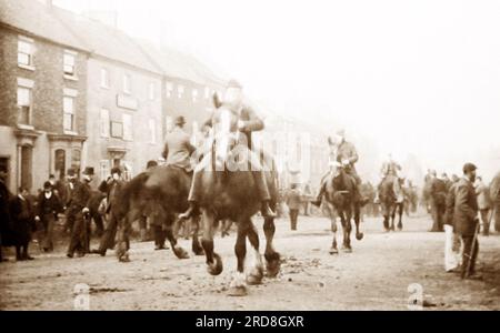 Oktober Schaffee, Yarm on Tees in den frühen 1880er Stockfoto