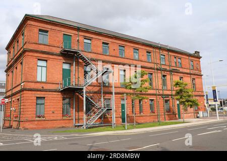 Titanic Hotel in Belfast im ehemaligen Bürogebäude von Harland und Wolff Stockfoto