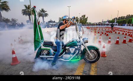 Motorrad show in Sharqiah Season-Saudi Arabien. Foto bei dschidda Saudi-arabien am 15. März 2019 Stockfoto