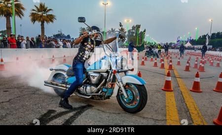 Motorrad show in Sharqiah Season-Saudi Arabien. Foto bei dschidda Saudi-arabien am 15. März 2019 Stockfoto