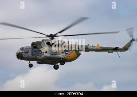 Czech Air Force Hip Helicopter auf der Royal International Air Tattoo 2023. Stockfoto