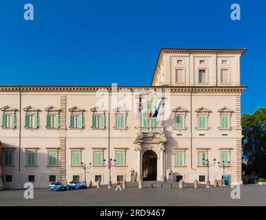 Palazzo del Quirinale) auf der Piazza del Quirinale Stockfoto