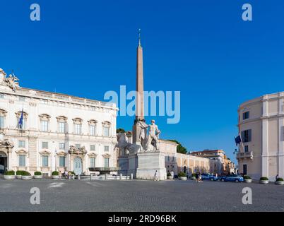 Rom, Latium, Italien, Eine Landschaft auf der Piazza del Quirinale Stockfoto