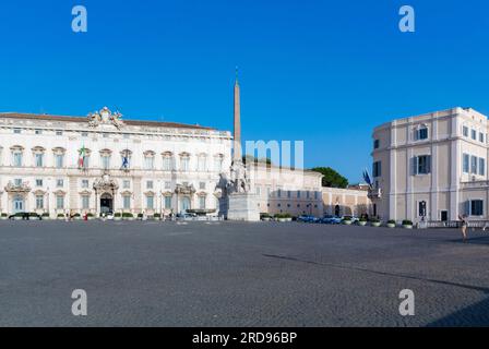 Rom, Latium, Italien, Eine Landschaft auf der Piazza del Quirinale Stockfoto