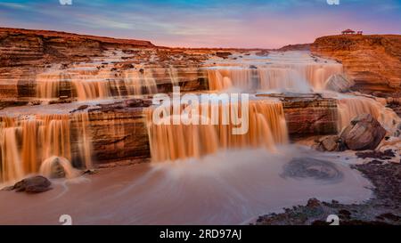 Grand Falls am Little Colorado River Stockfoto