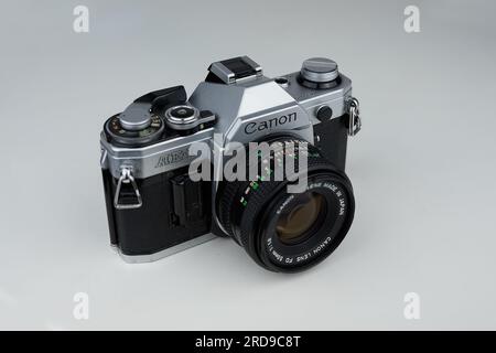 SLR-Filmkamera Canon AE-1 Stockfoto