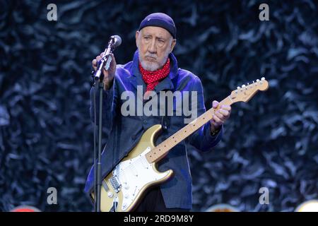 Durham, Großbritannien - 19. Juli, englische Rockband The Who im Riverside Stadium, Chester-le Street, Durham. Foto: Jill O'Donnell/Alamy Live News Stockfoto