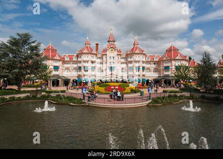 Eintritt zum Disneyland Paris Stockfoto