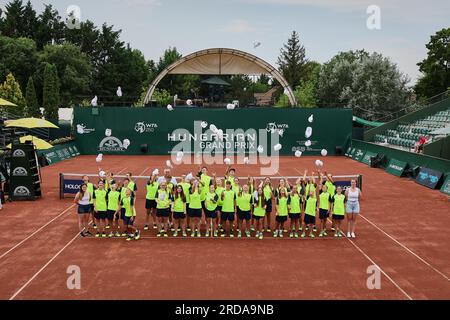 Budapest, Zentralungarn, Ungarn. 19. Juli 2023. EINDRÜCKE auf dem Tennisplatz während des UNGARISCHEN GRAND PRIX - Budapest - Frauen Tennis, WTA250 (Kreditbild: © Mathias Schulz/ZUMA Press Wire) NUR REDAKTIONELLER GEBRAUCH! Nicht für den kommerziellen GEBRAUCH! Stockfoto