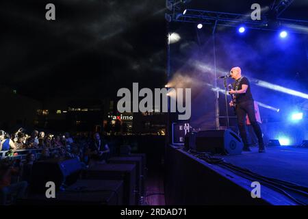 Rom, Italien. 20. Juli 2023. Enrico Ruggeri at Estate al Maximo 2023, Centro Commerciale Maximo, Juli 19. 2023 Rom, Italien Kredit: Live Media Publishing Group/Alamy Live News Stockfoto