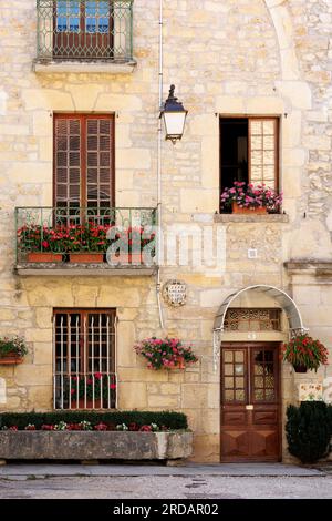 Straßenszene Mouthier-Haute-Pierre Doubs Bourgogne-Franche-Comte Frankreich Stockfoto