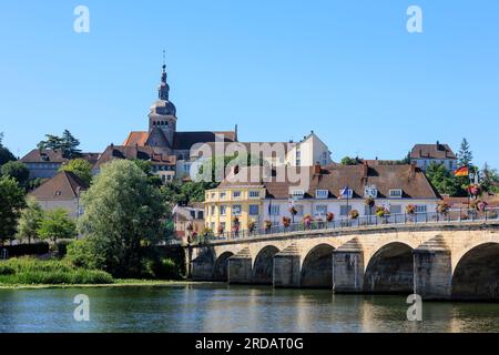 Pont de Pierre über den Saone Gray Vesoul Haute-Saone Bourgogne-Franche-Comte Frankreich Stockfoto