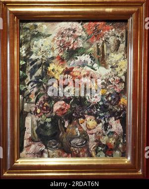 Stillleben mit Chrysanthemen und Amaryllis, Öl auf Leinwand, 1922. Schöpfer: Lovis Corinth, Tapiau/Gwadeisk 1858 - 1928 Zandvoort Stockfoto