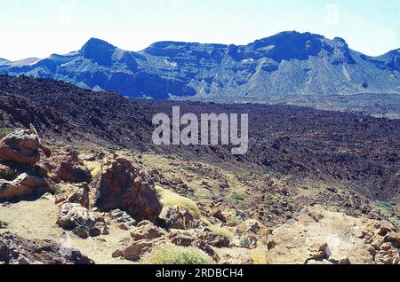 Llano de Ucanca. Teide-Nationalpark, Teneriffa, Kanarische Inseln, Spanien. Stockfoto