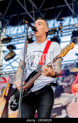 Italien 02 Juni 2023 Anti-Flag Live beim Slam Dunk Italy Festival Bellaria-Igea Marina © Andrea Ripamonti / Alamy Stockfoto