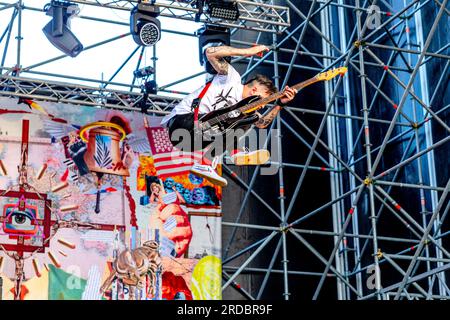 Italien 02 Juni 2023 Anti-Flag Live beim Slam Dunk Italy Festival Bellaria-Igea Marina © Andrea Ripamonti / Alamy Stockfoto
