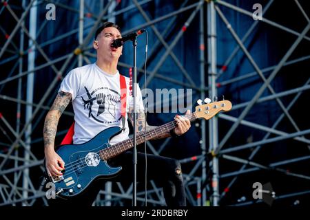 Italien 02 Juni 2023 Anti-Flag Live beim Slam Dunk Italy Festival Bellaria-Igea Marina © Andrea Ripamonti / Alamy Stockfoto