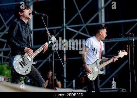 Italien 02 Juni 2023 Anti-Flag Live beim Slam Dunk Italy Festival Bellaria-Igea Marina © Andrea Ripamonti / Alamy Stockfoto