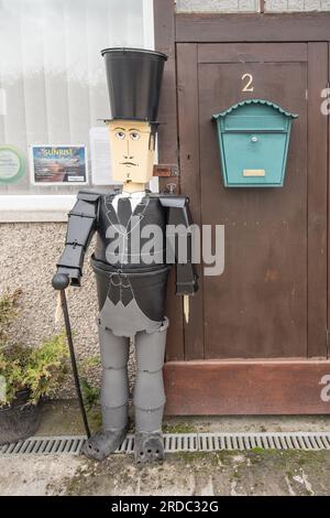 Settle Flower pot Festival, 10.-jähriges Jubiläum, 2023. Viel mehr Kunst und Bautechnik gibt es in dieser Marktstadt von North Yorkshire zu sehen und zu genießen. Stockfoto