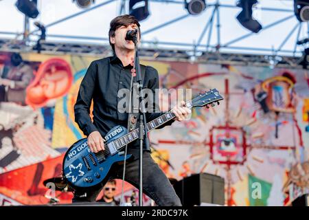 Bellaria Igea Marina, Italien. 02. Juni 2023. Anti-Flag Live-Konzert beim Slam Dunk Festival Italien in Bellaria-Igea Marina Juni 2 2023 (Foto: Andrea Ripamonti/NurPhoto) Kredit: NurPhoto SRL/Alamy Live News Stockfoto