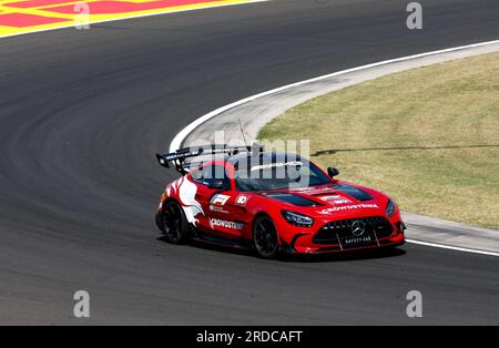 Mogyorod, Hongrie. 20. Juli 2023. FIA Mercedes-AMG GT Black Series Safety Car während des Formel 1 Qatar Airways Grand Prix 2023, 11. Runde der Formel-1-Weltmeisterschaft 2023 vom 21. Bis 23. Juli 2023 auf dem Hungaroring in Mogyorod, Ungarn - Foto DPPI Credit: DPPI Media/Alamy Live News Stockfoto