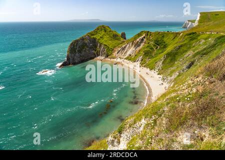 Man O'war Beach, UNESCO Weltnaturerbe Jurassic Coast, England, Großbritannien, Europa | man O'war Beach, UNESCO-Weltkulturerbe Jurassic Coast, Stockfoto