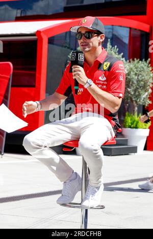 Budapest, Ungarn. 20. Juli 2023. #16 Charles Leclerc (MCO, Scuderia Ferrari), F1 Grand Prix von Ungarn am 20. Juli 2023 in Ungarn. (Foto von HIGH TWO) dpa/Alamy Live News Stockfoto