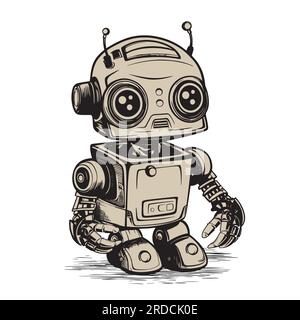 Roboter für Vektorzeichnung Stock Vektor