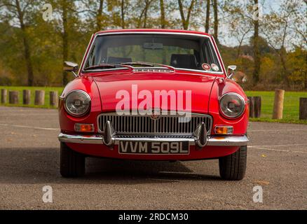 1973 MGB Roadster, klassischer britischer Sportwagen Stockfoto